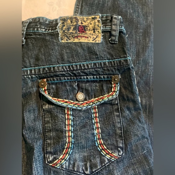 Kanji Men’s Embroidered Jeans - Picture 6 of 7